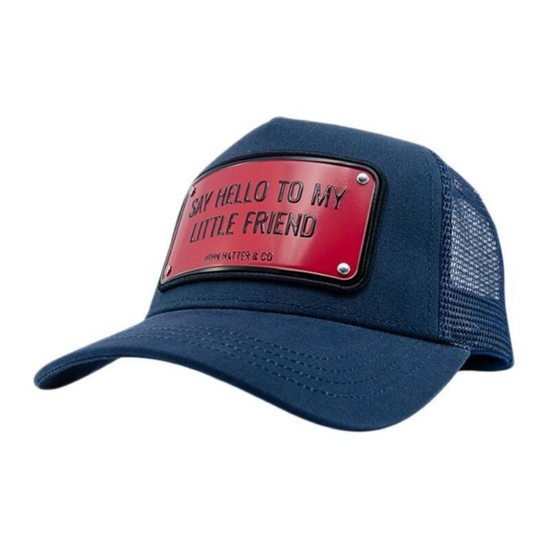 John Hatter Say Hello To My Little Friend Men's Cap Navy Blue, , large image number 0