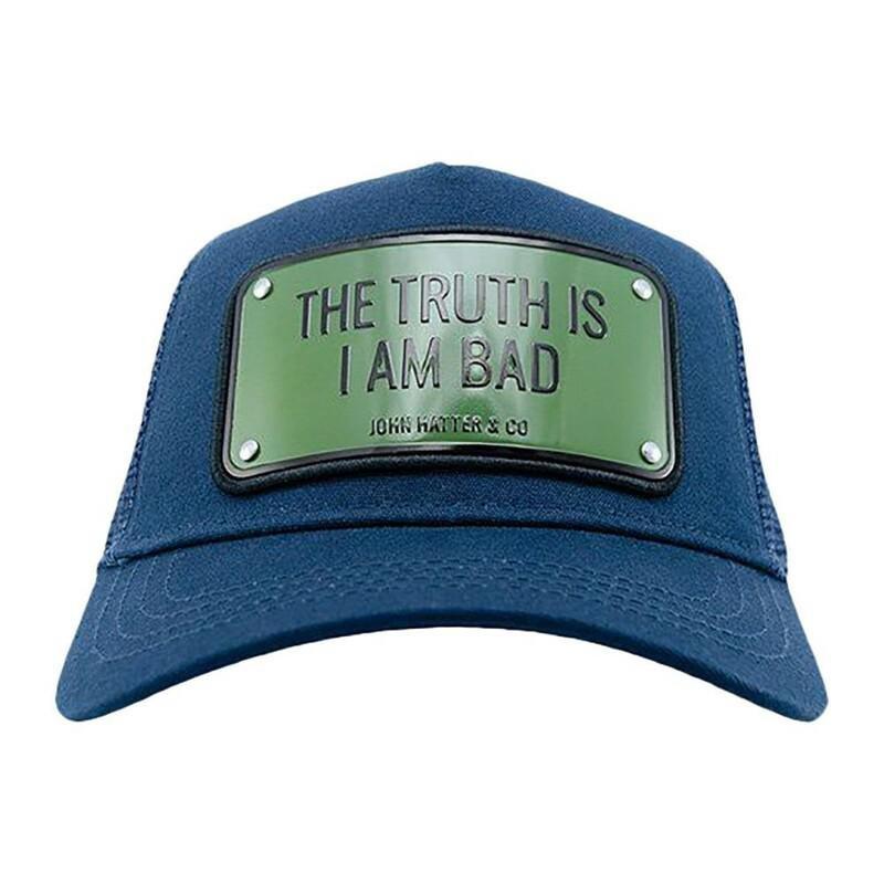 John Hatter The Truth Is I Am Bad Unisex Cap Navy Blue, , large image number 0