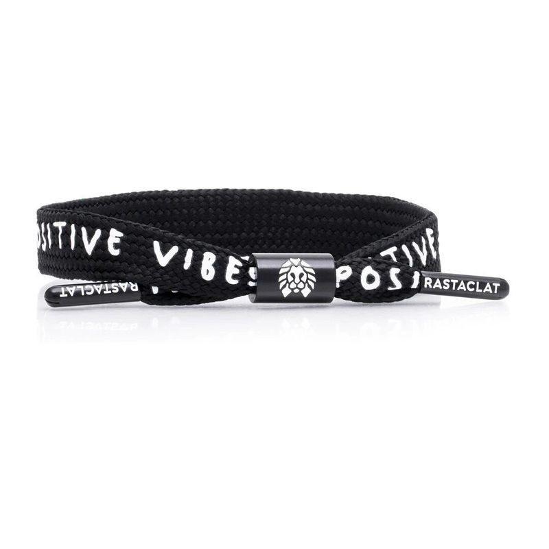 Rastaclat Positive Vibes - Black Lace Men's Bracelet Black/White, , large image number 0