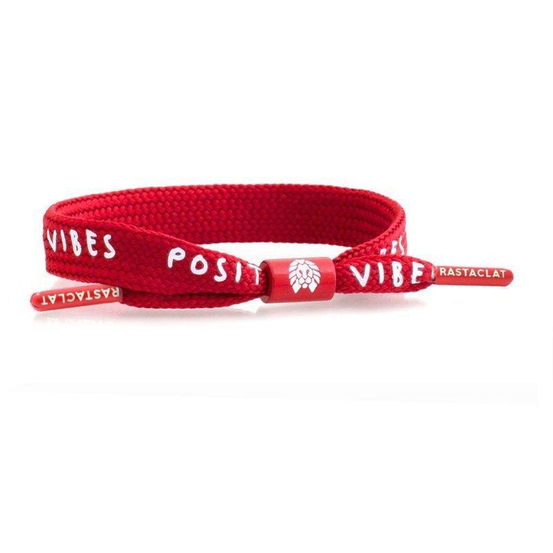 Rastaclat Positive Vibes - Dark Red Lace Men's Bracelet Red, , large image number 0