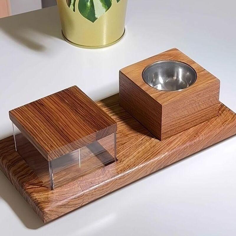 HilalFul Wooden Incense Burner Tray Set, , large image number 2