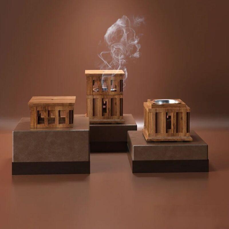 HilalFul Wooden Wind Tower Incense Burner, , medium