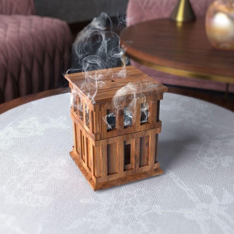 HilalFul Wooden Wind Tower Incense Burner, , large image number 1