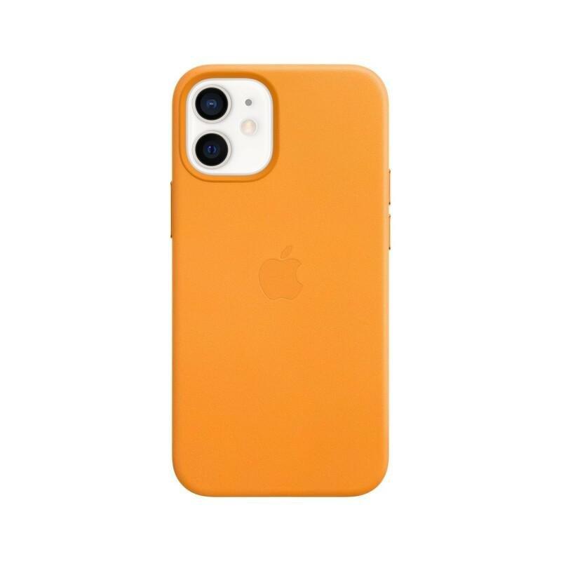 Apple Leather Case California Poppy with MagSafe for iPhone 12 Mini, , large image number 0