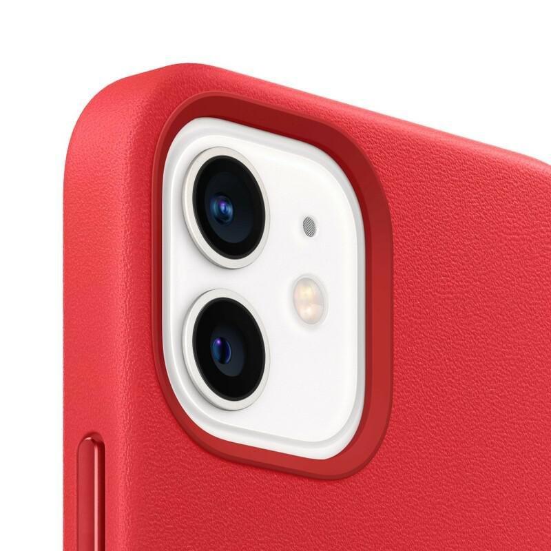 Apple Leather Case (Product) Red with MagSafe for iPhone 12 Mini, , large image number 3