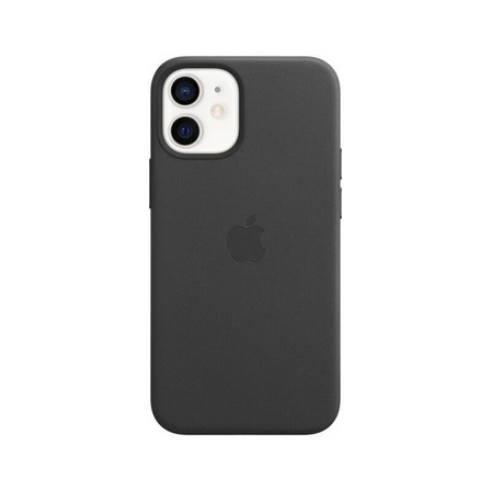 APPLE - Apple Leather Case Black with MagSafe for iPhone 12 Mini