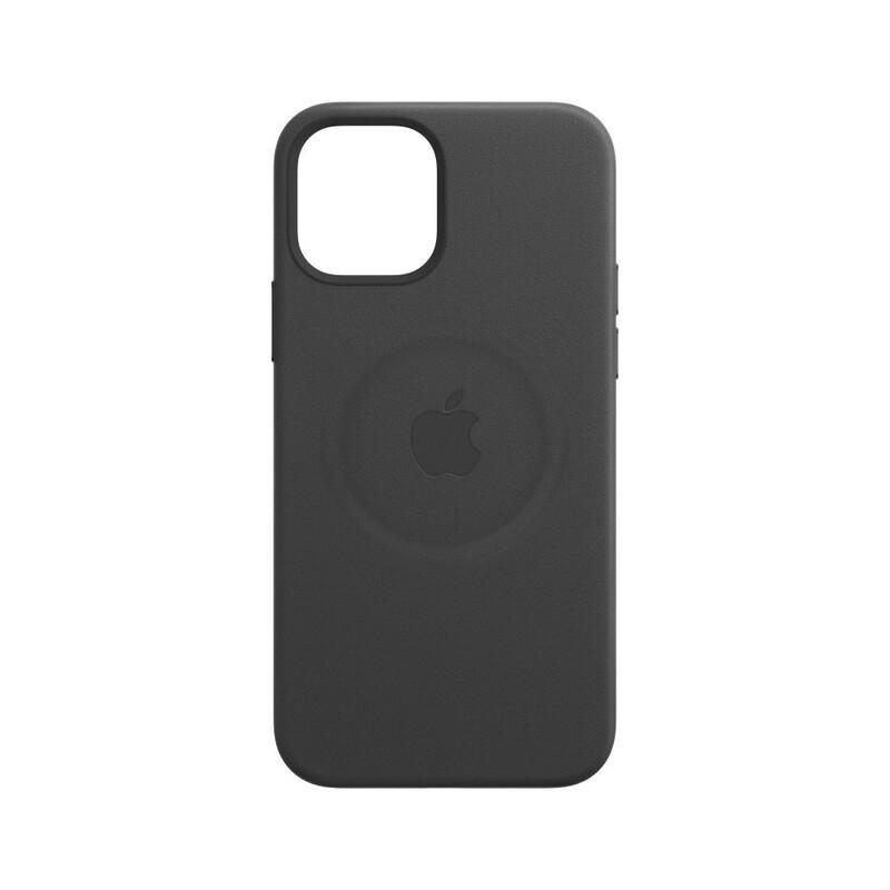 Apple Leather Case Black with MagSafe for iPhone 12 Mini, , large image number 2
