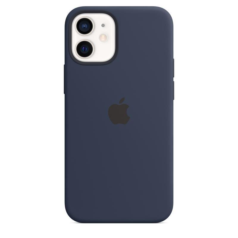 Apple Silicone Case Deep Navy with MagSafe for iPhone 12 Mini, , large image number 4