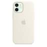 APPLE - Apple Silicone Case White with MagSafe for iPhone 12 Mini