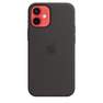 APPLE - Apple Silicone Case Black with MagSafe for iPhone 12 Mini
