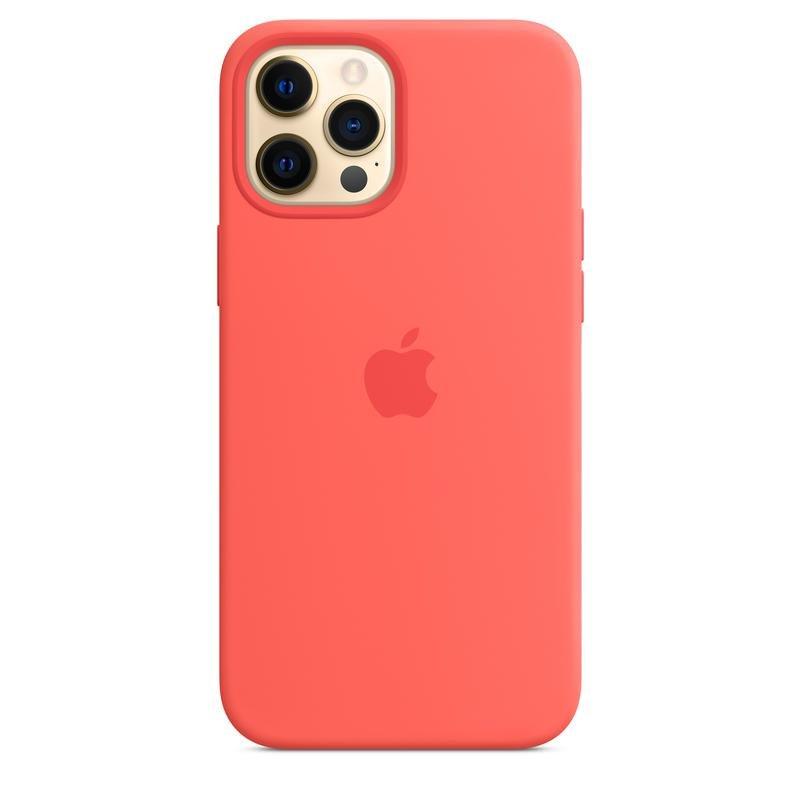 Apple Silicone Case Pink Citrus with MagSafe for iPhone 12 Pro Max, , large image number 1