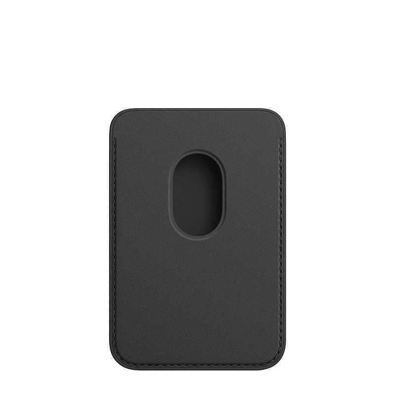 Apple Leather Wallet Black with MagSafe for iPhone, , large image number 1