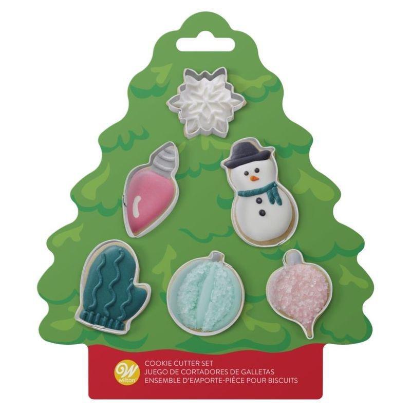 Wilton Xmas Cookie Cutter Tree Mini Set Of 6, , large image number 0