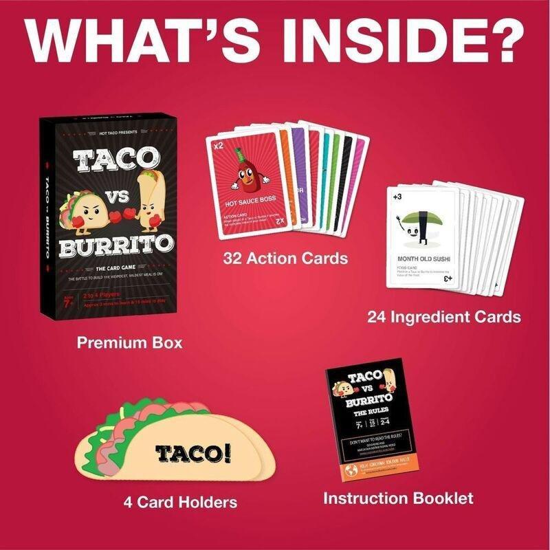Hot Taco Taco Vs Burrito The Card Game, , large image number 1