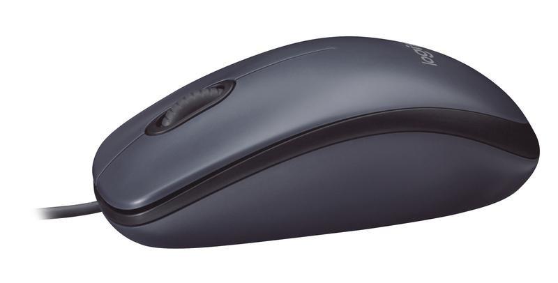 Logitech M100 USB Wired Mouse Grey, , large image number 1
