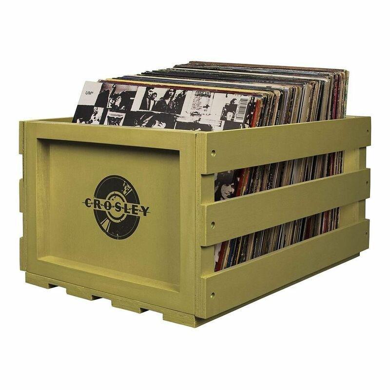 Crosley Record Storage Crate Sage (Holds up to 75 Albums), , large image number 0