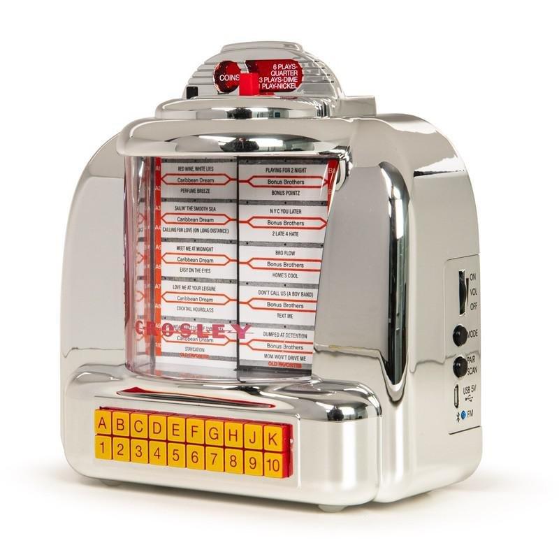 Crosley Diner Jukebox Tabletop Radio with Bluetooth Speaker Silver, , large image number 1