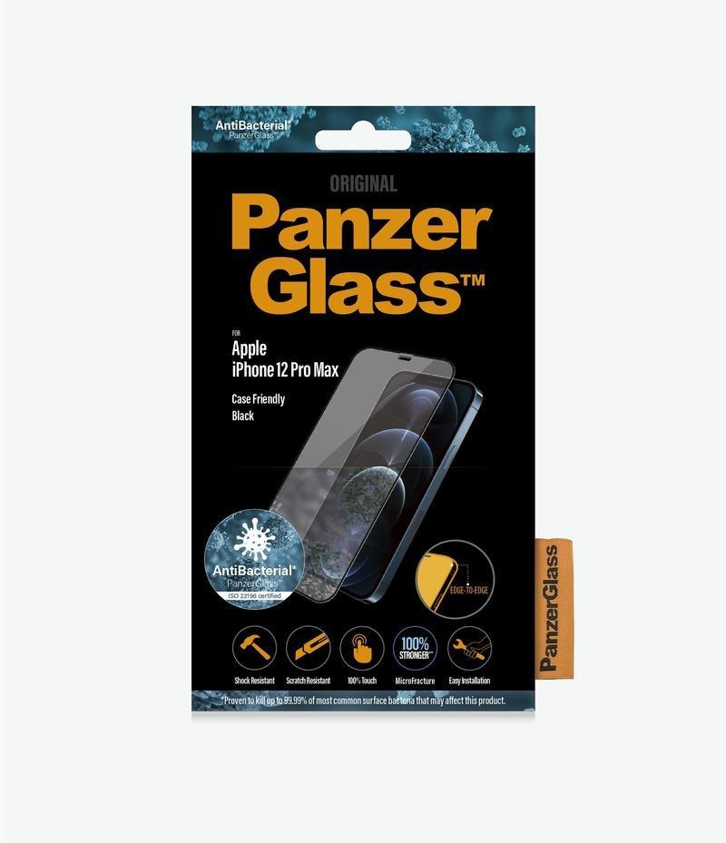 Panzer Glass CF Edge to Edge Black Frame Clear for iPhone 12 Pro Max, , large image number 0