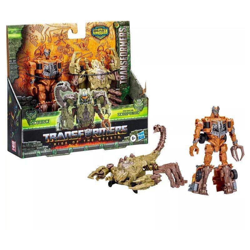 Transformers Rise Of The Beasts Beast Alliance Scourge & Predacon Scorponok Beast Combiners Pack Of 2 Action Figures F4620, , large image number 2