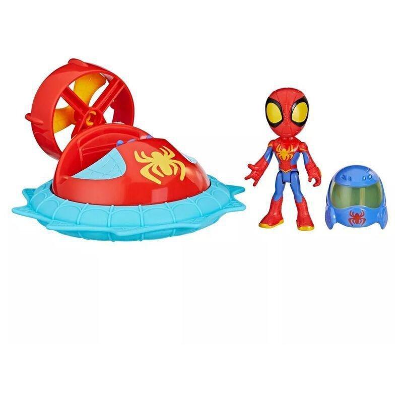 Marvel Spidey And His Amazing Friends Web-Spinners Spidey With Hover Spinner Playset F7252, , large image number 0