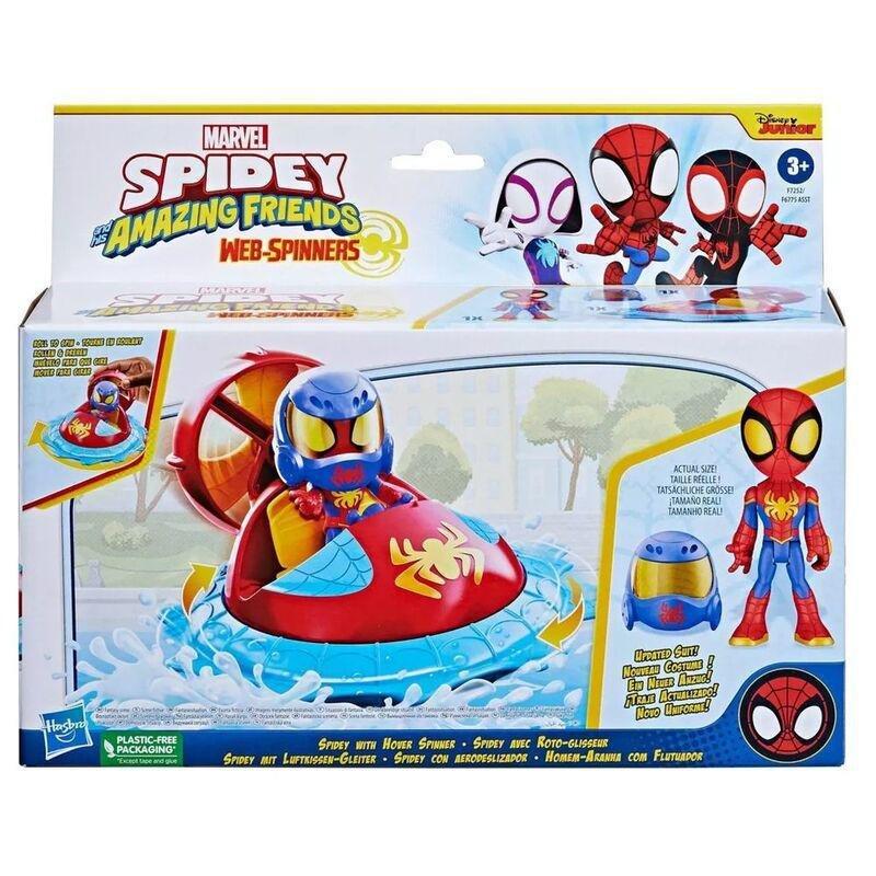 Marvel Spidey And His Amazing Friends Web-Spinners Spidey With Hover Spinner Playset F7252, , large image number 1