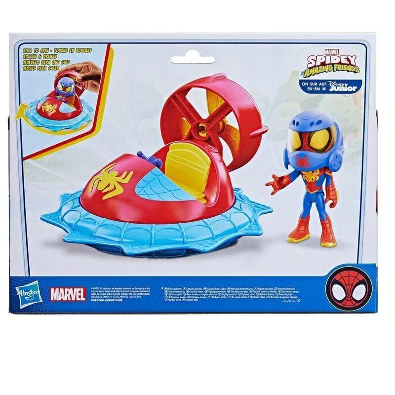 Marvel Spidey And His Amazing Friends Web-Spinners Spidey With Hover Spinner Playset F7252, , large image number 2
