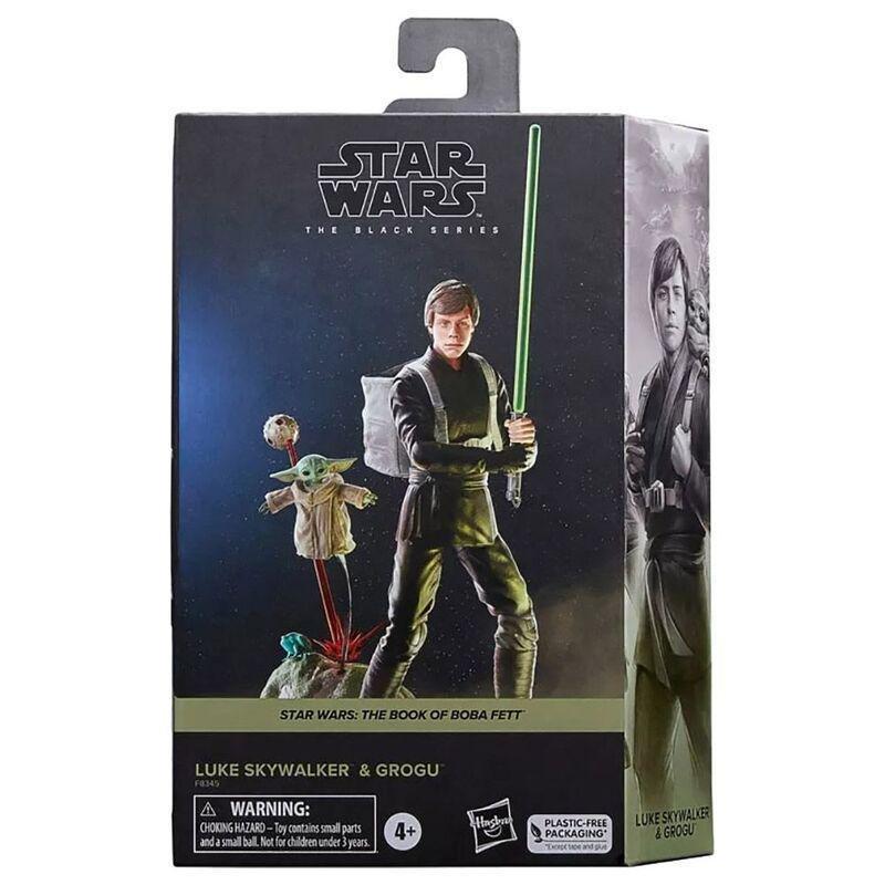 The Black Series Star Wars The Book Of Boba Fett Luke Skywalker & Grogu 6-Inch Action Figures (Pack Of 2) F8345, , large image number 1
