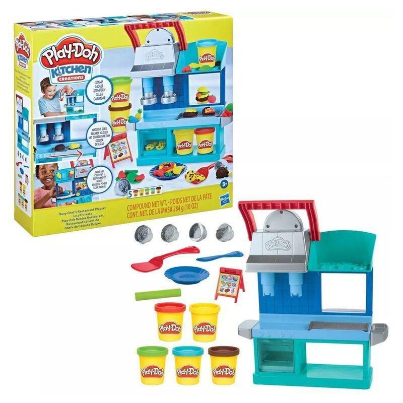 Play-Doh Kitchen Creations Busy Chef's Restaurant Kitchen Playset F8107, , large image number 0