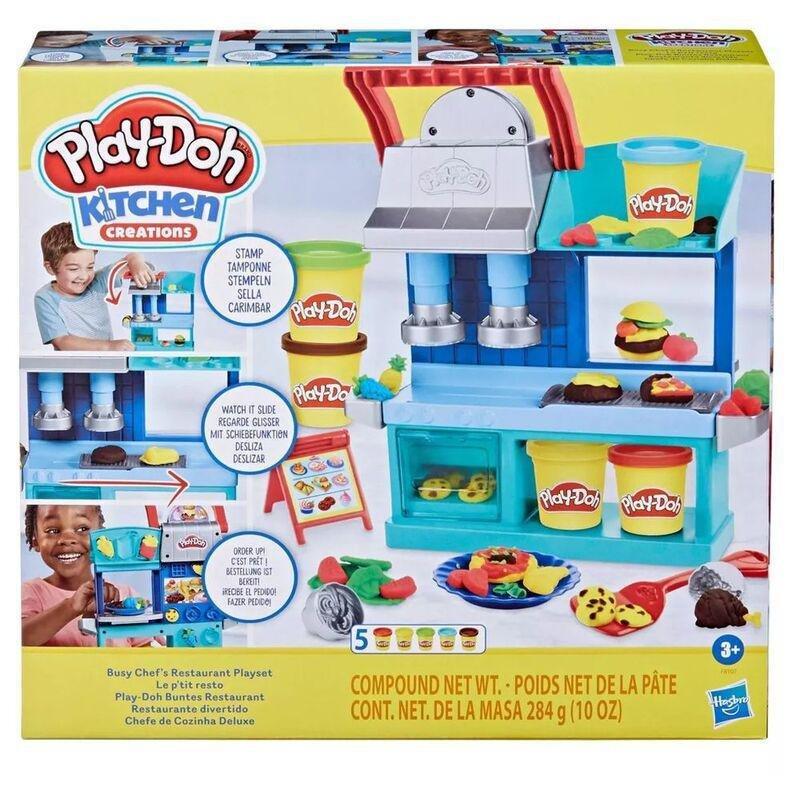 Play-Doh Kitchen Creations Busy Chef's Restaurant Kitchen Playset F8107, , large image number 1