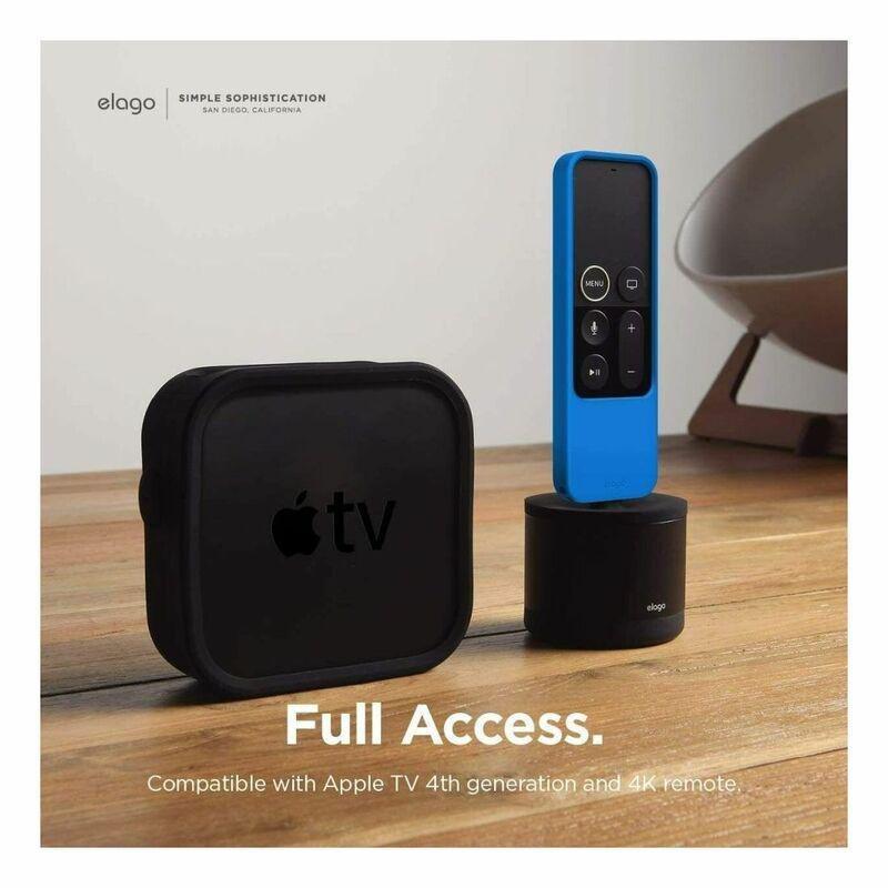 Elago R4 Retro Case for Apple Tv Siri Remote with Lanyard Blue, , large image number 1