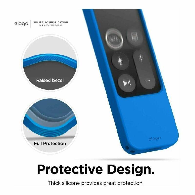 Elago R4 Retro Case for Apple Tv Siri Remote with Lanyard Blue, , large image number 2