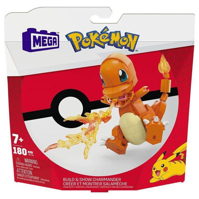 Mega Construx Pokémon Build & Show Charmander Building Set GKY96, , large image number 1