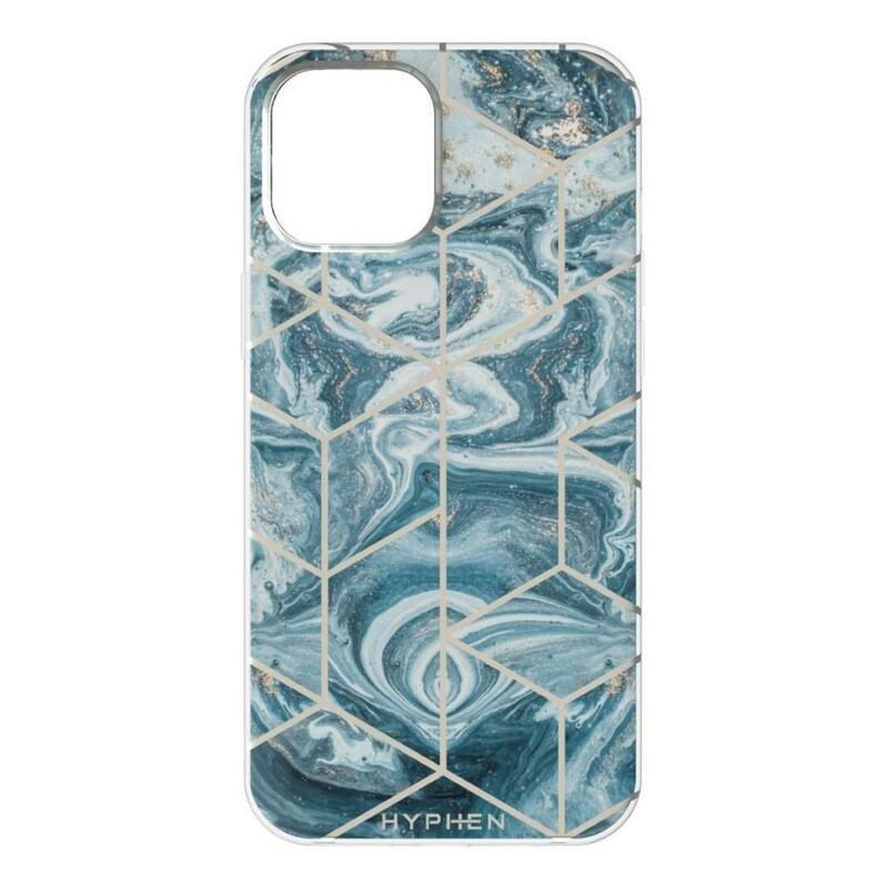 HYPHEN LUXE Marble Case Pacific Blue for iPhone 12 Pro/12, , medium