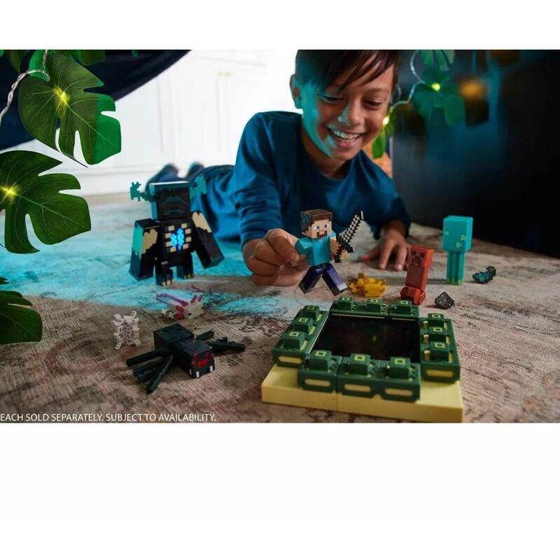 Mattel Minecraft Build-A-Portal Stronghold Steve 3.25 Inch Core Figure HLB14, , large image number 4