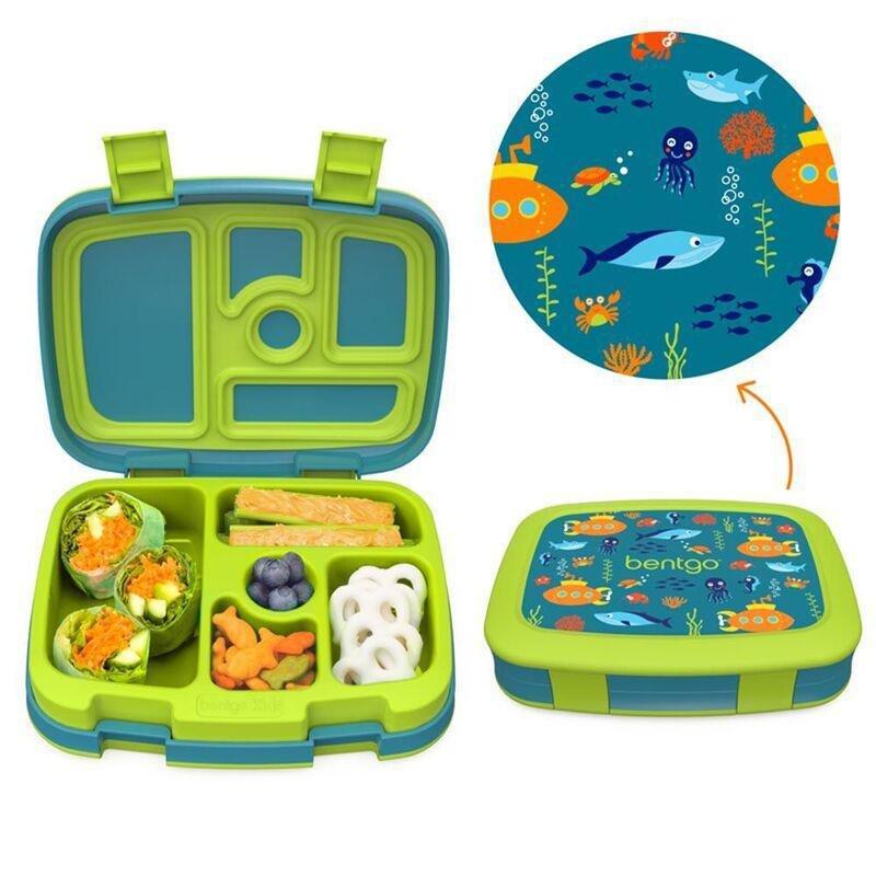 Bentgo Submarines Kids Lunch Box - Grey/Yellow, , large image number 0