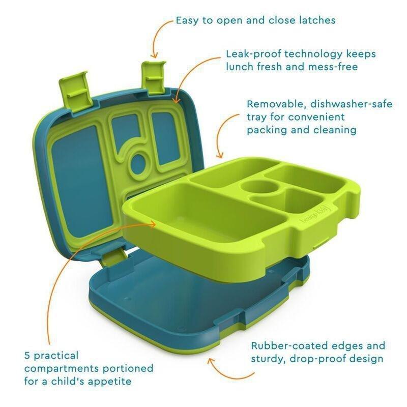 Bentgo Submarines Kids Lunch Box - Grey/Yellow, , large image number 2