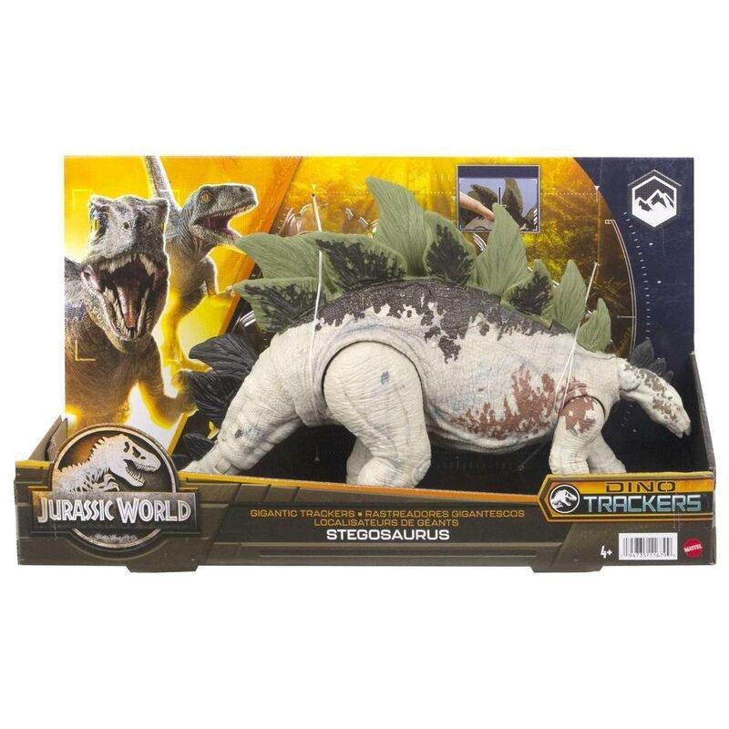 Jurrasic World Dino Trackers Stegosaurus Action Figure HLP24, , large image number 1