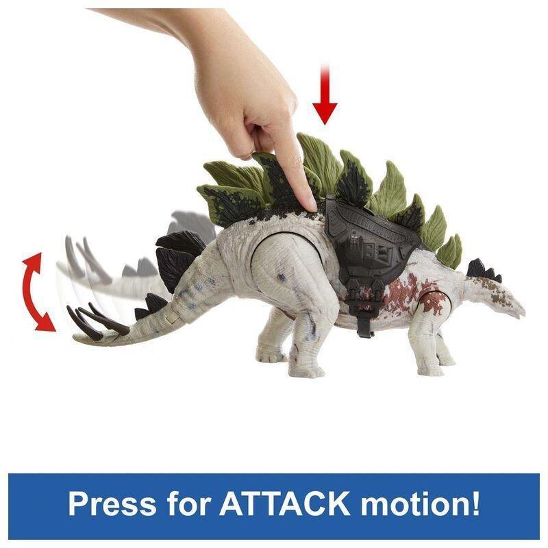 Jurrasic World Dino Trackers Stegosaurus Action Figure HLP24, , large image number 2