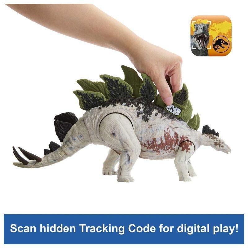 Jurrasic World Dino Trackers Stegosaurus Action Figure HLP24, , large image number 4