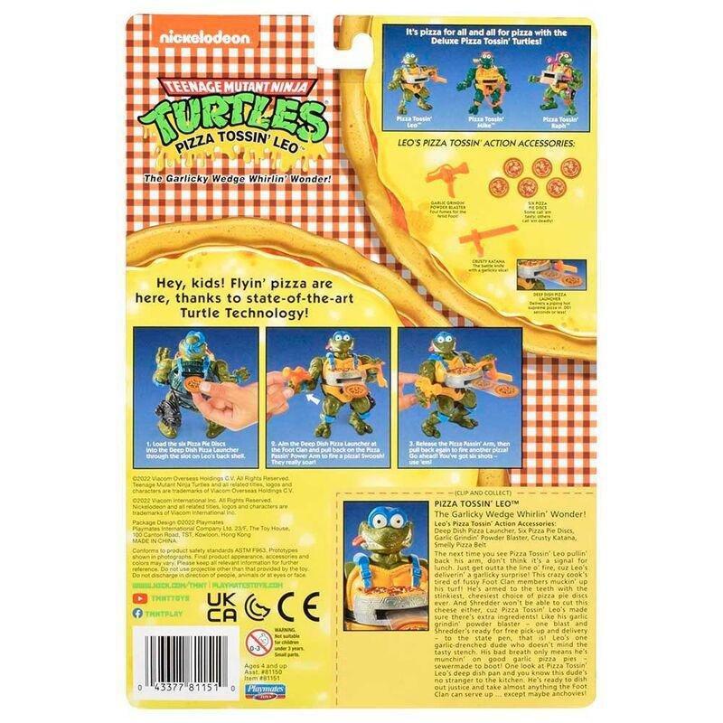 Teenage Mutant Ninja Turtles Pizza Tossin Leo Retro Collectible Figure, , large image number 2