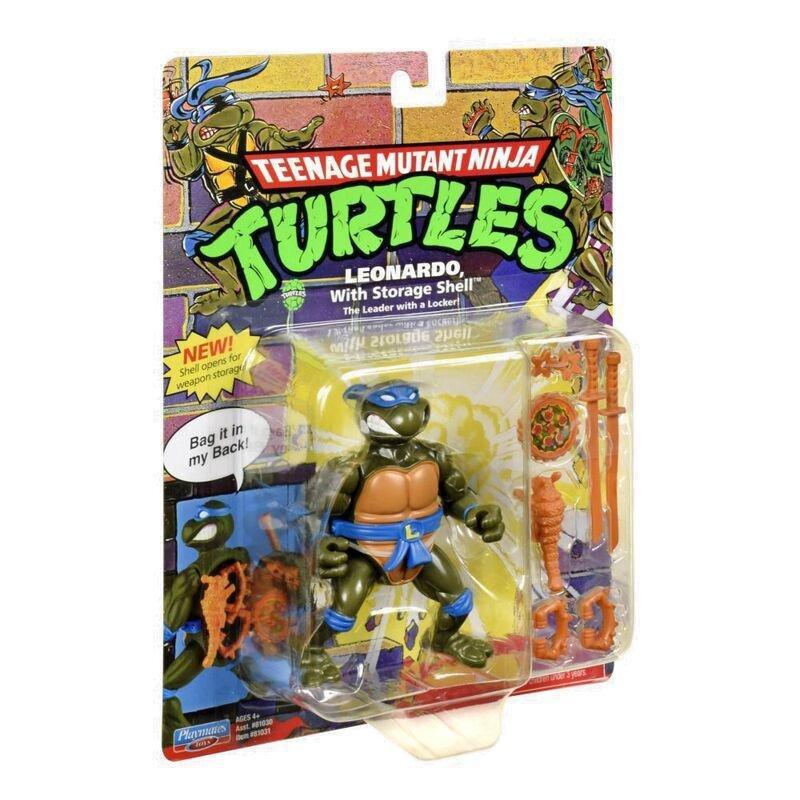 Playmates Teenage Mutant Ninja Turtles Classic 4-Inch Turtle Figure - Leonardo, , large image number 1