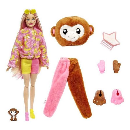 BARBIE - Barbie Cutie Reveal Jungle Series Monkey Doll HKR01