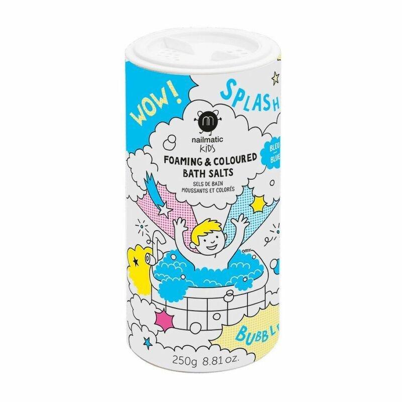 Nailmatic Kids Foaming & Colored Bath Salts Gentle & Vegan Blue, , medium