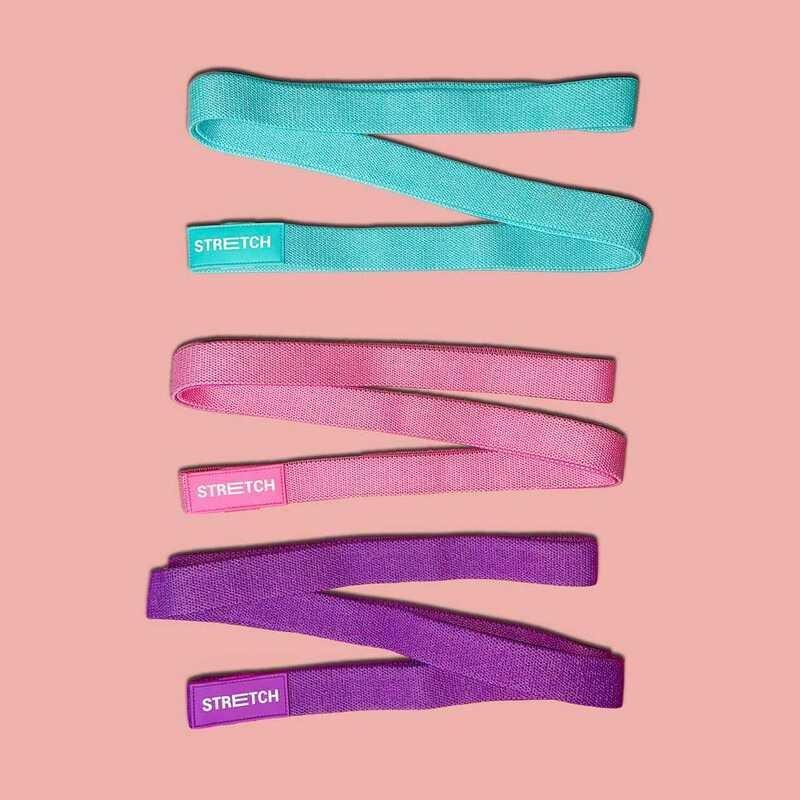 STRETCH Long Loop Fabric Resistance Bands (Set of 3), , large image number 0