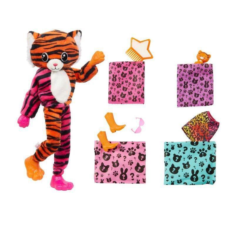 Barbie Cutie Reveal Jungle Series Tiger Doll HKP99, , large image number 1