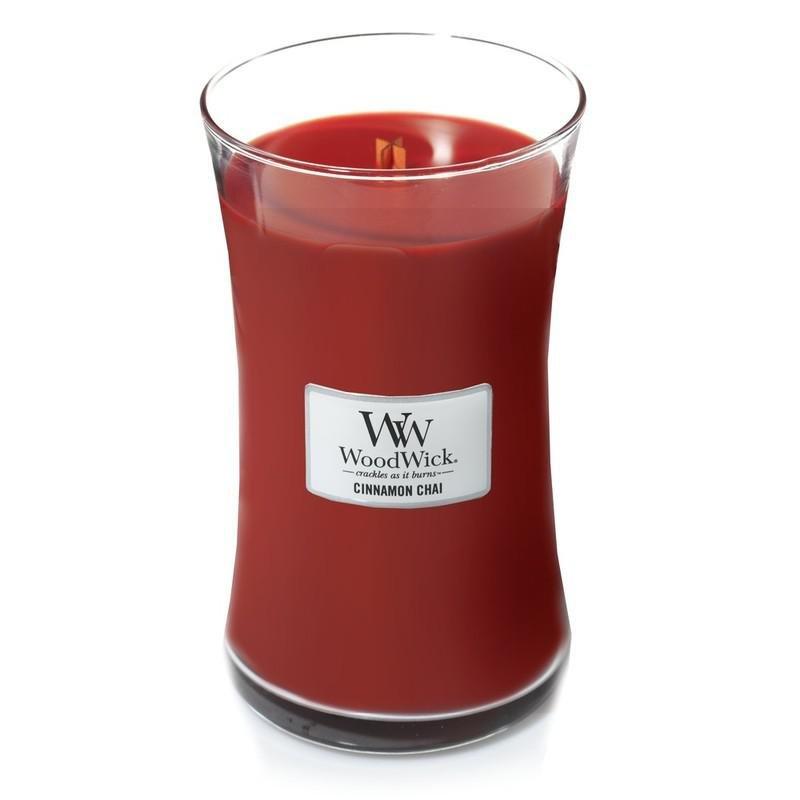 Woodwick Candle Hourglass Cinnamon Chai (Large), , large image number 0