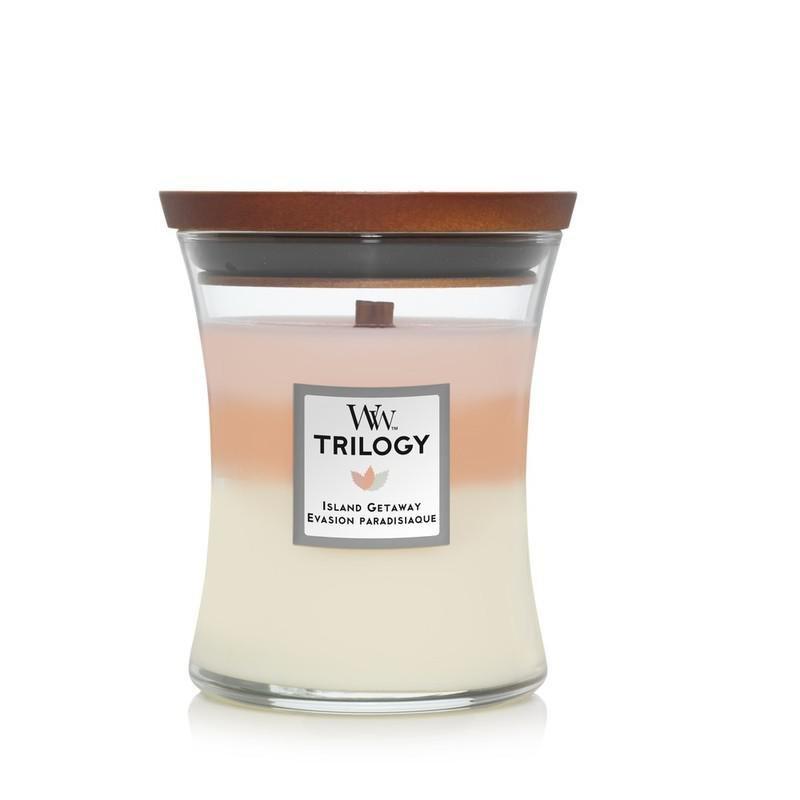 Woodwick Candle Trilogy Hourglass Island Getaway (Medium), , large image number 0
