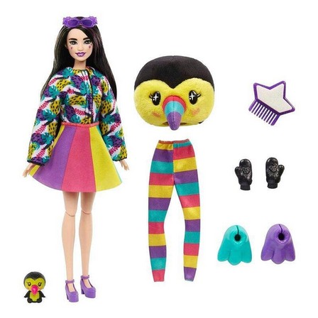 BARBIE - Barbie Cutie Reveal Jungle Series Toucan Doll HKR00