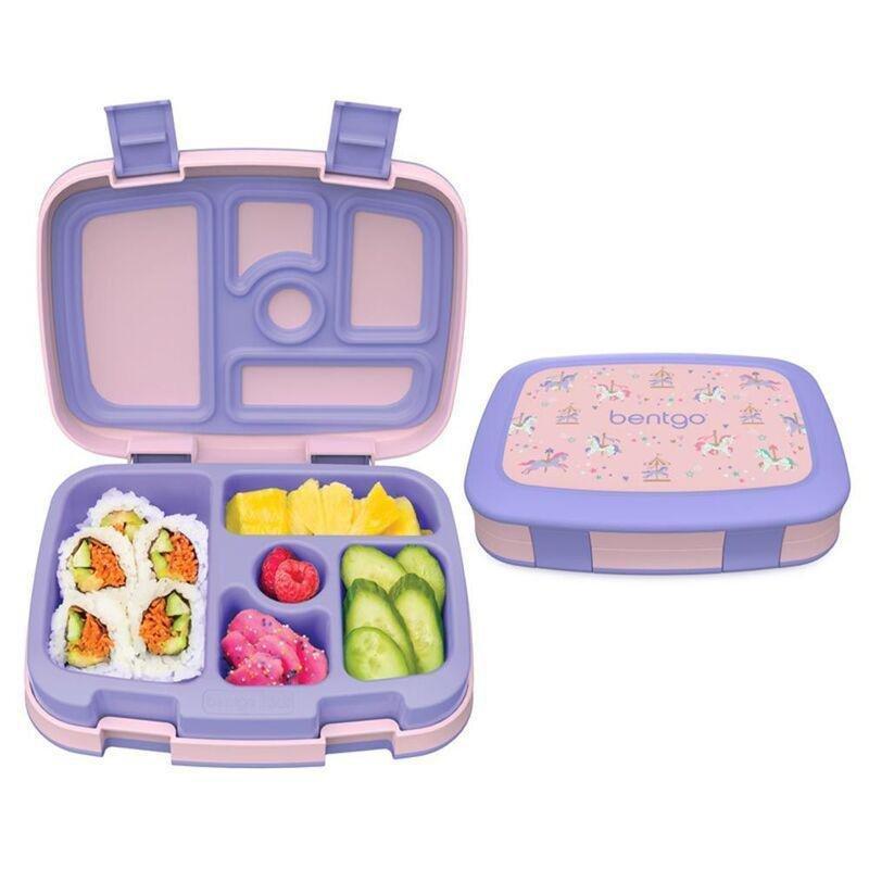 Bentgo Carousel Unicorns Kids Lunch Box - Lavender, , large image number 1