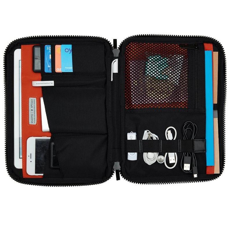 Knomo Thames Knomad Organiser Tech Organiser For Everyday 10.5-Inch Grey/Black Hardware, , large image number 1